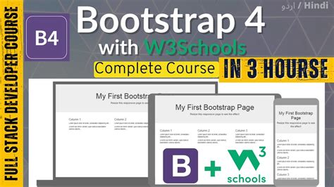 bootstrap 4 cdn w3schools.